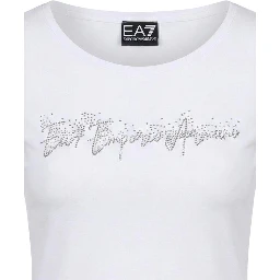 White Elastane T-Shirt