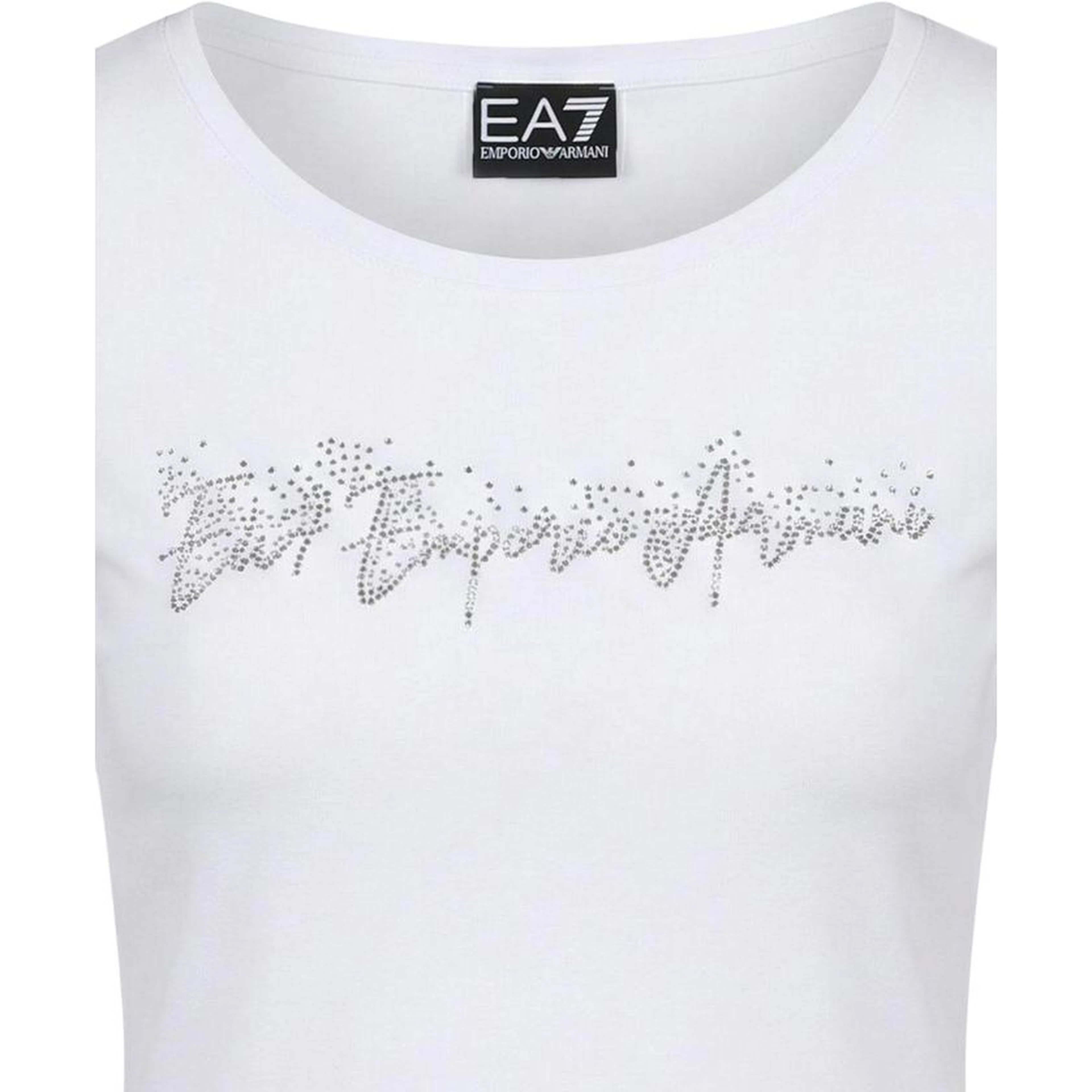 White Elastane T-Shirt