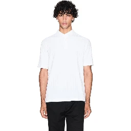 White Cotton Polo Shirt
