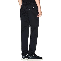 Black Cotton Skinny Pants