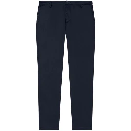 Blue Cotton Skinny Pants