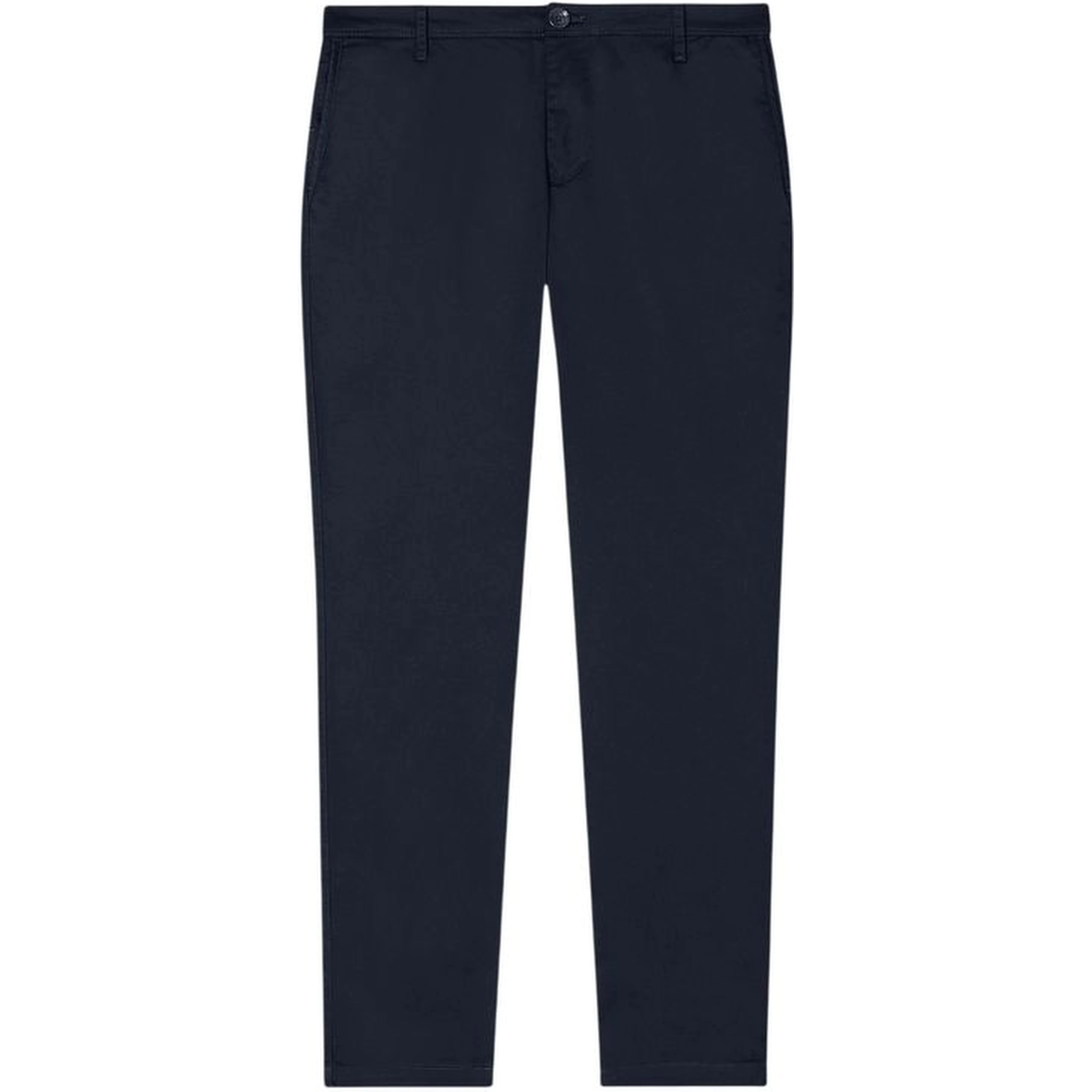 Blue Cotton Skinny Pants