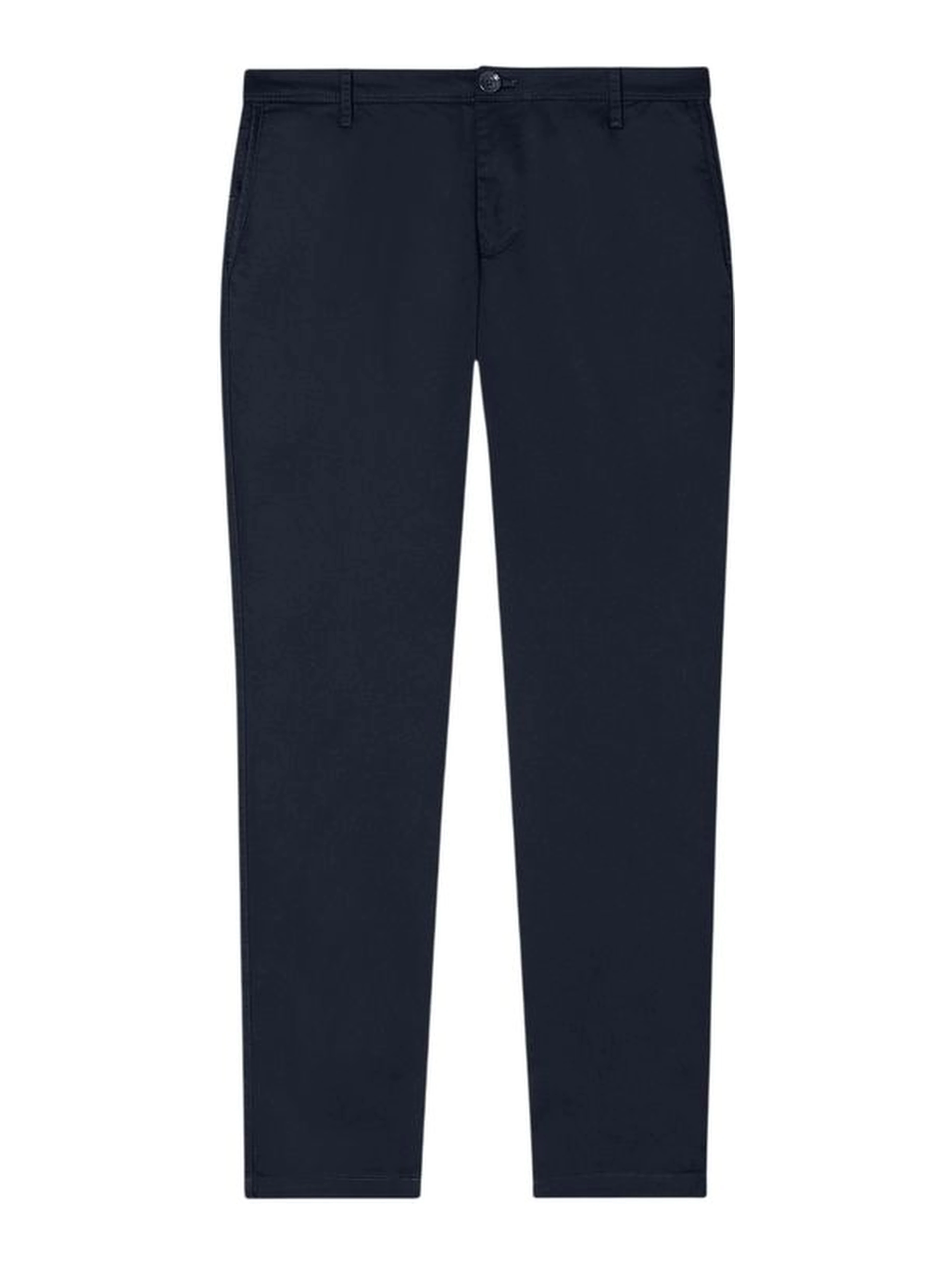 Blue Cotton Skinny Pants