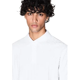 White Cotton Polo Shirt