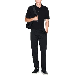 Black Cotton Skinny Pants