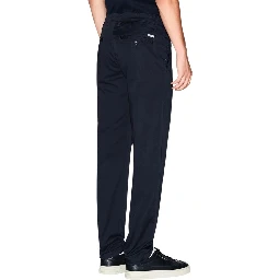 Blue Cotton Skinny Pants