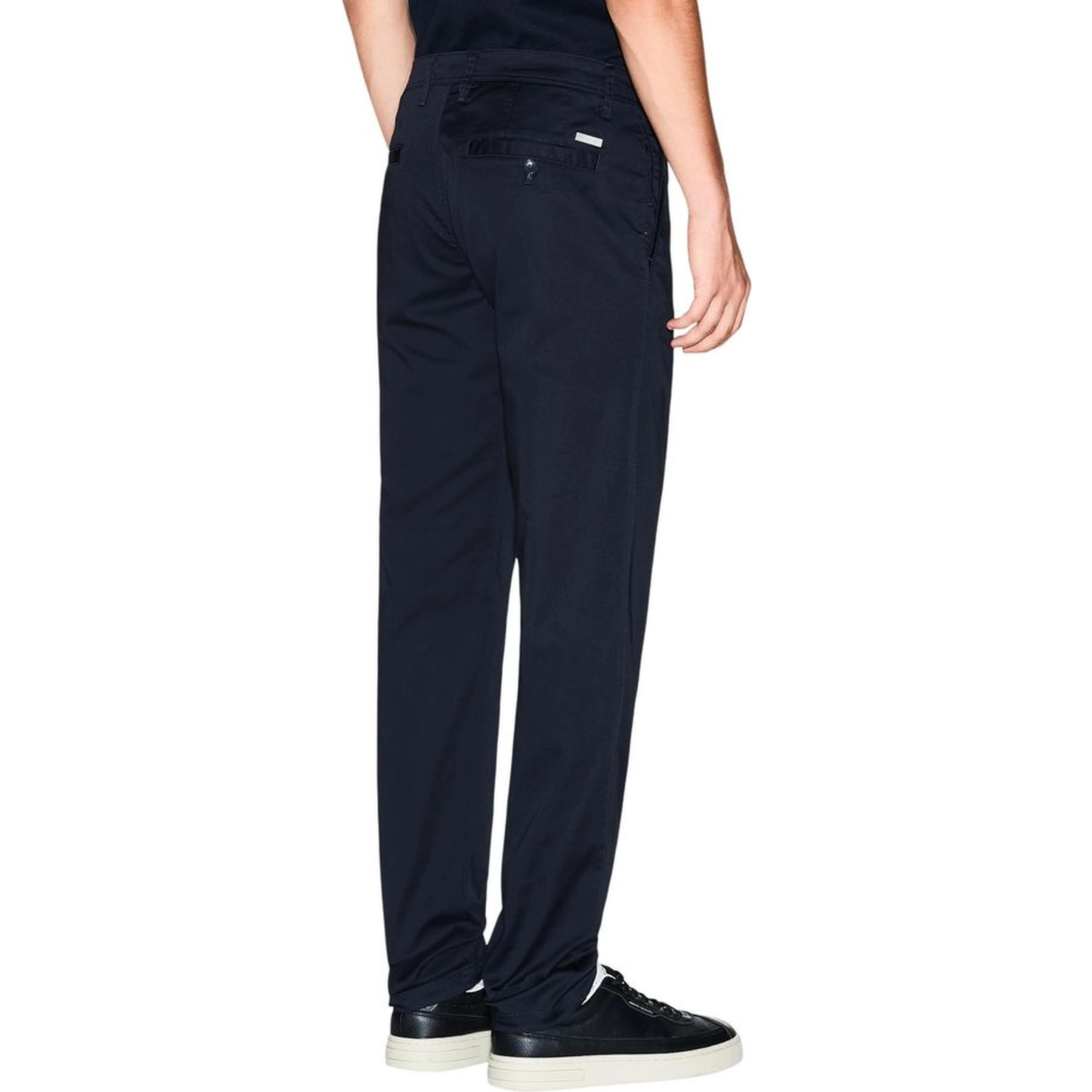 Blue Cotton Skinny Pants