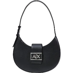 Black Polyester Handbag