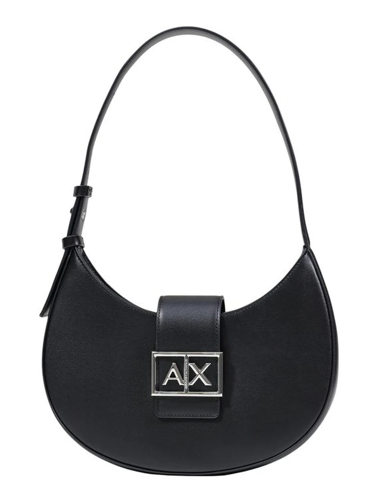 Black Polyester Handbag