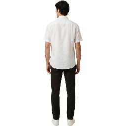 White Linen Shortsleeve Shirt