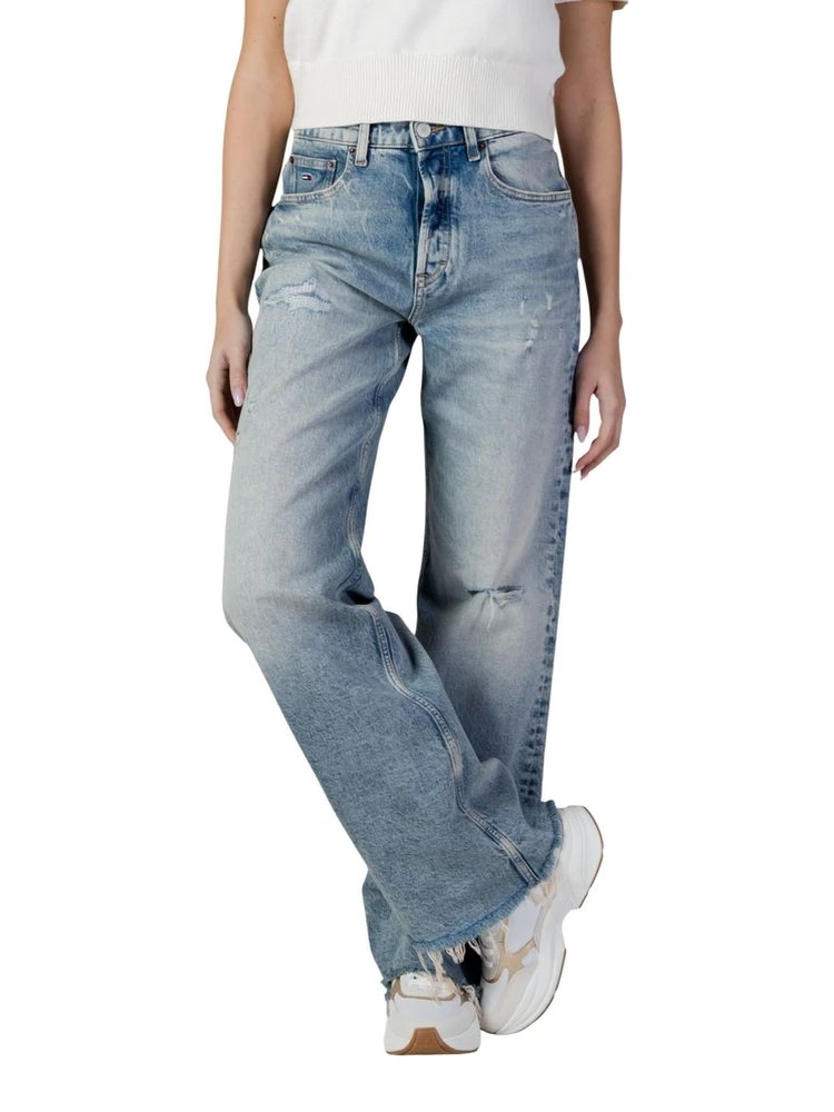 Light Blue Recycled Cotton Bootcut Jeans