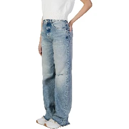 Light Blue Recycled Cotton Bootcut Jeans