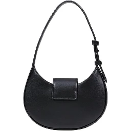 Black Polyester Handbag