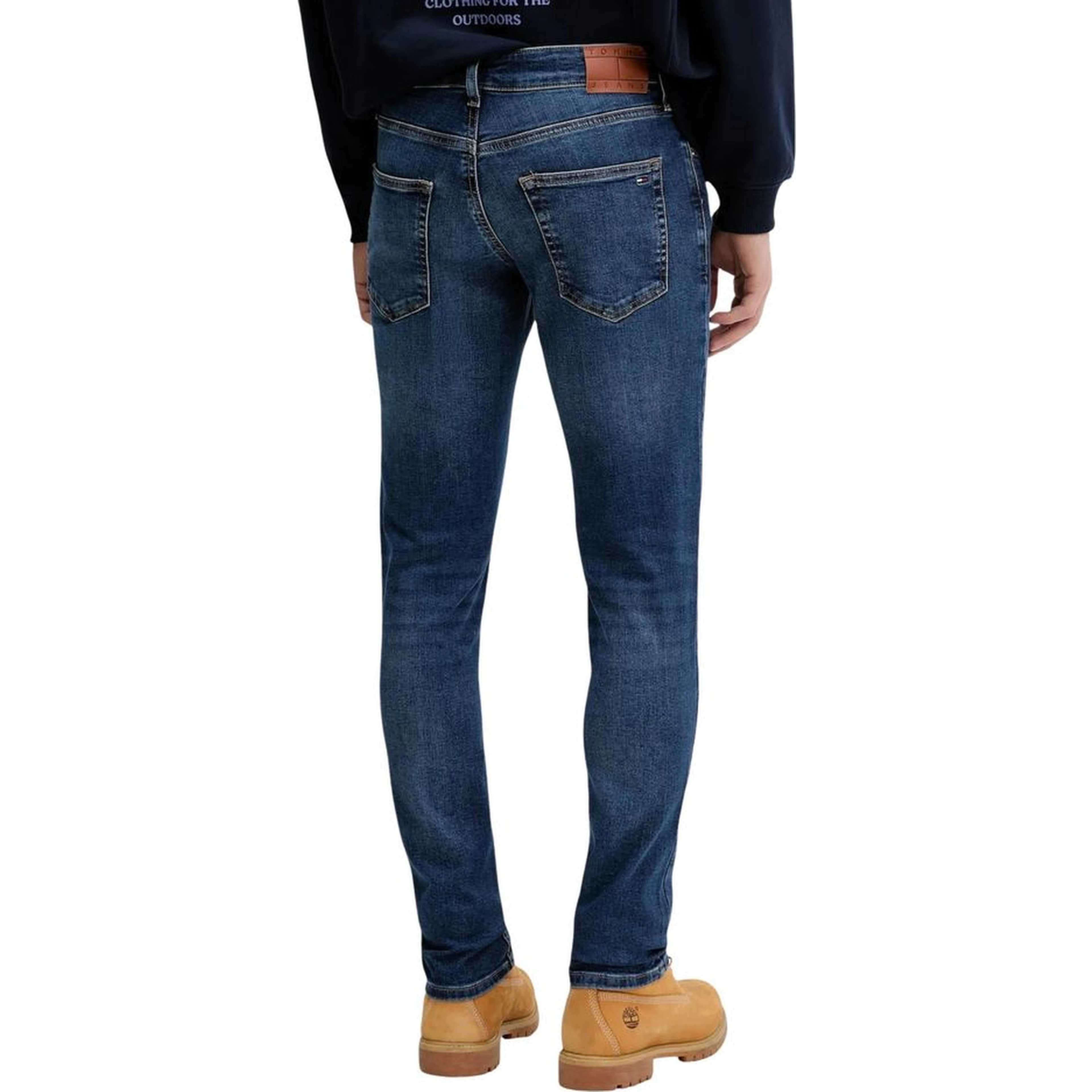 Blue Recycled Cotton Skinny Jeans