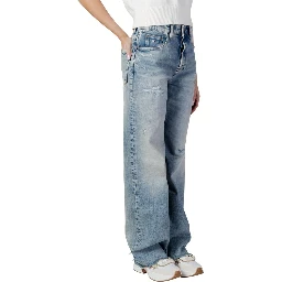 Light Blue Recycled Cotton Bootcut Jeans