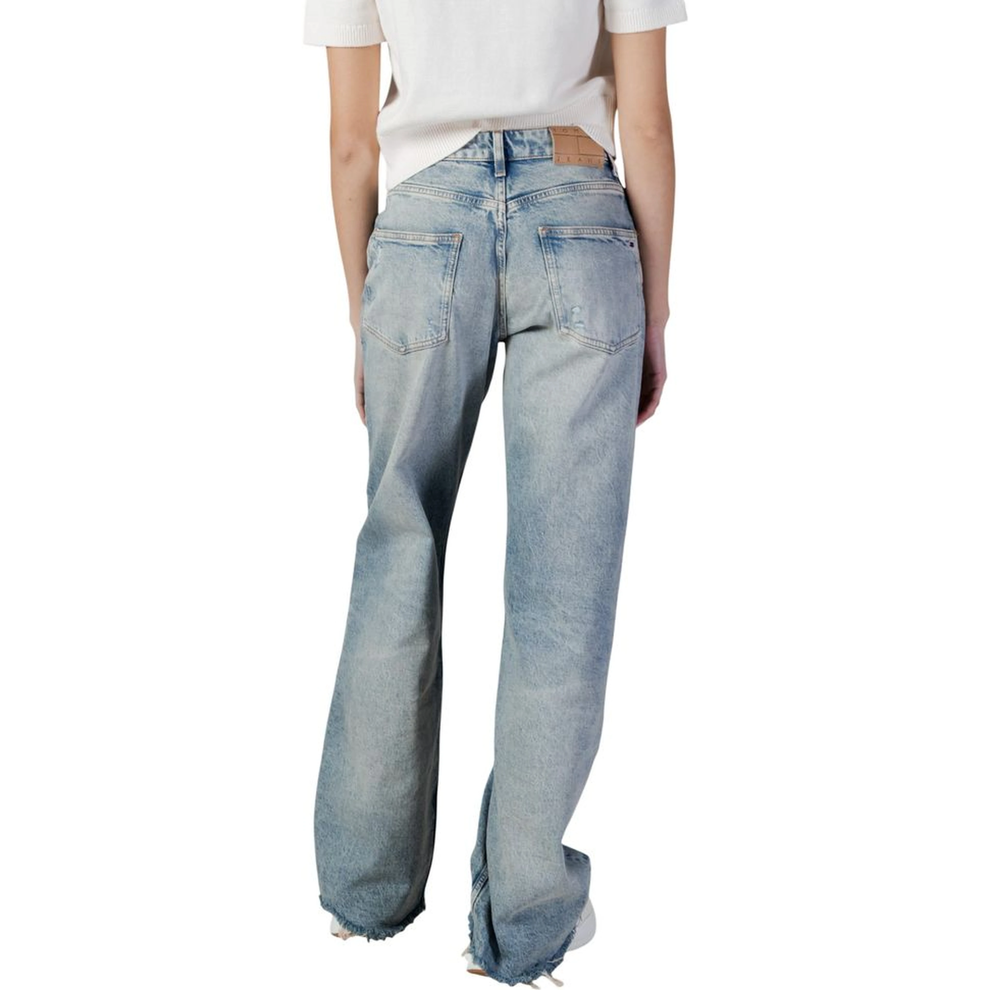 Light Blue Recycled Cotton Bootcut Jeans