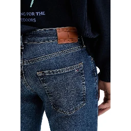 Blue Recycled Cotton Skinny Jeans