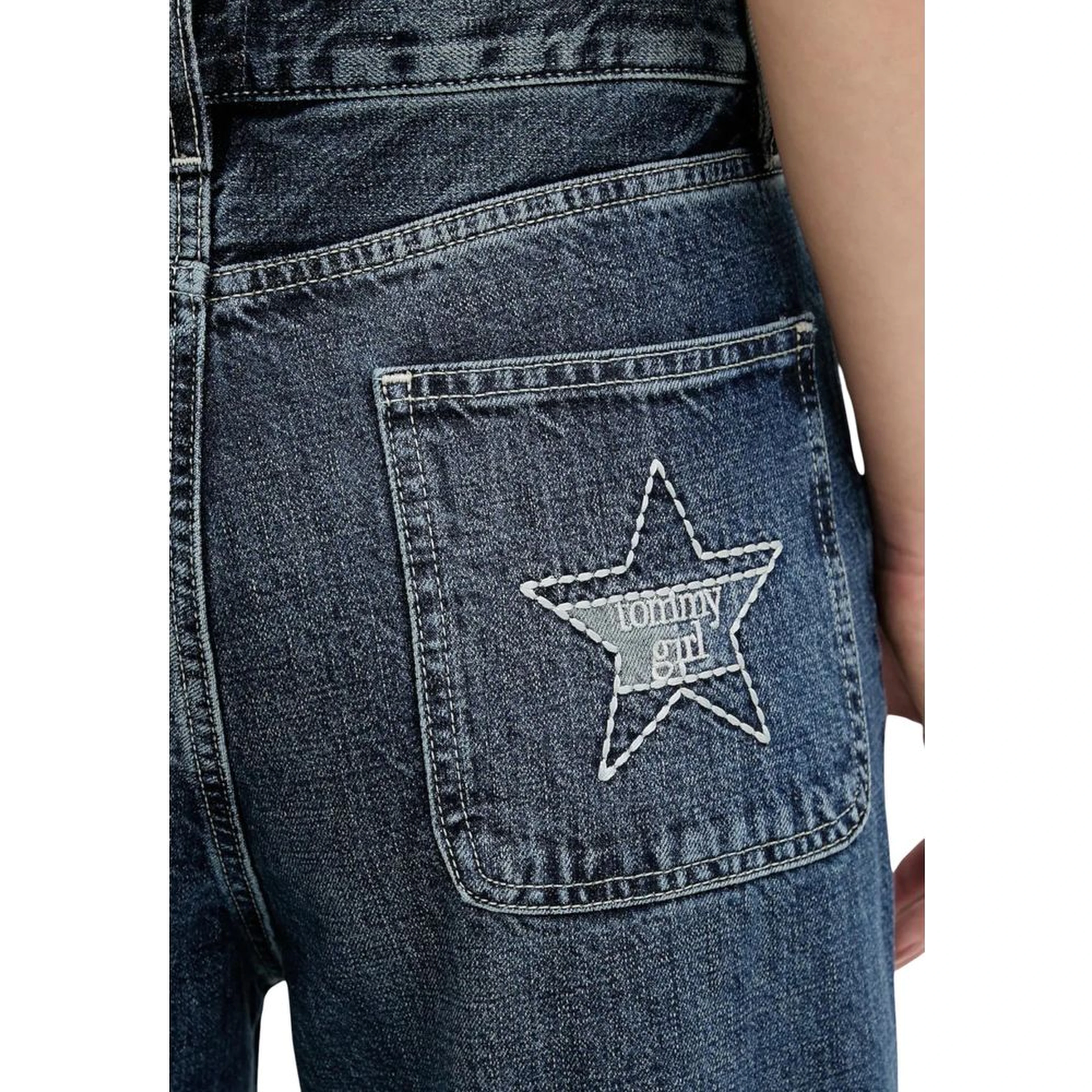 Blue Cotton Mom Jeans
