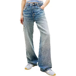 Blue Recycled Cotton Boyfriend Jeans