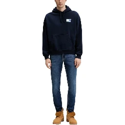 Blue Recycled Cotton Skinny Jeans