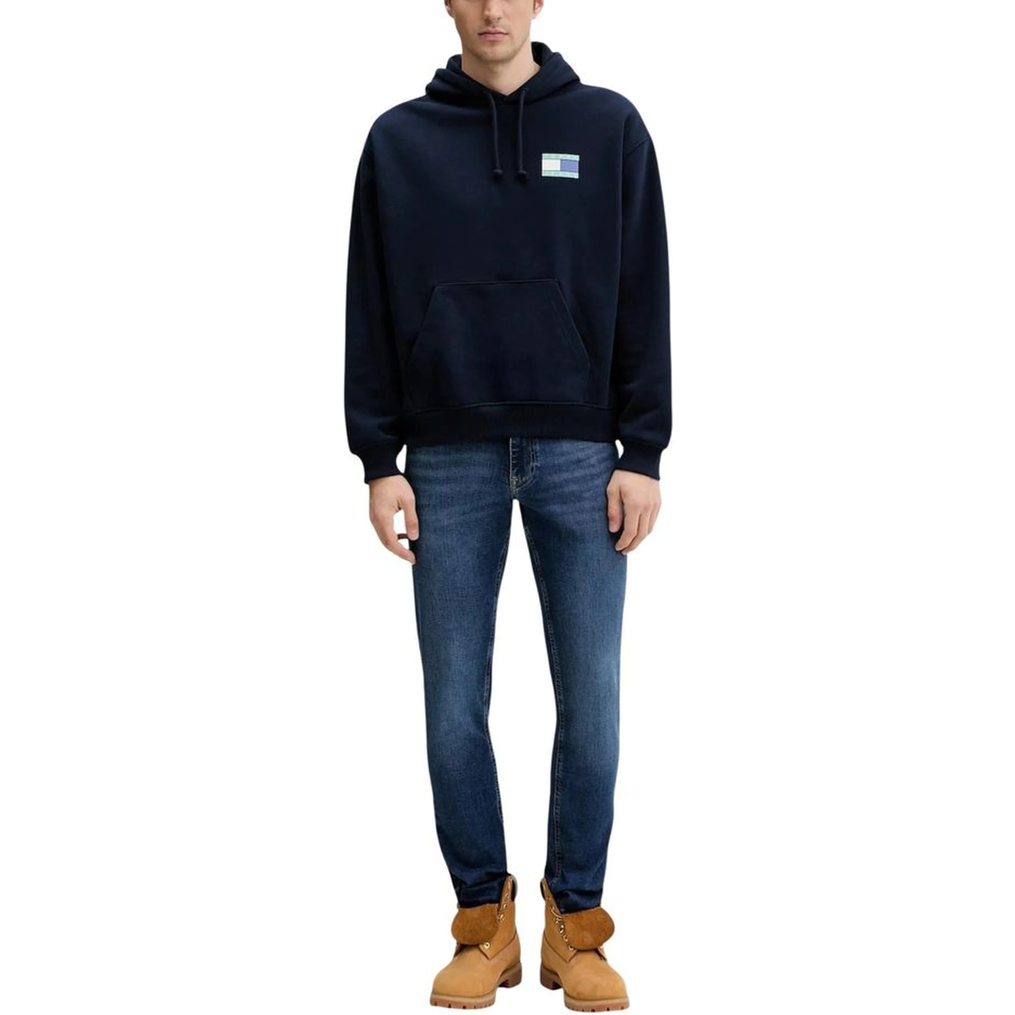Blue Recycled Cotton Skinny Jeans
