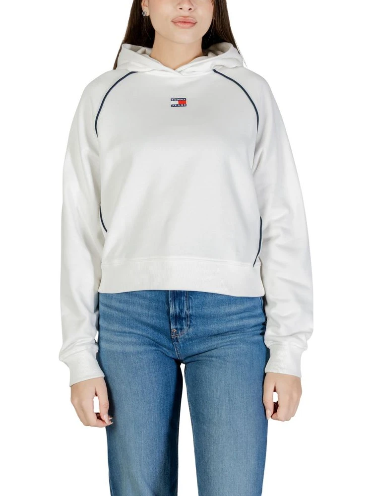 Cream Recycled Cotton Hoodie