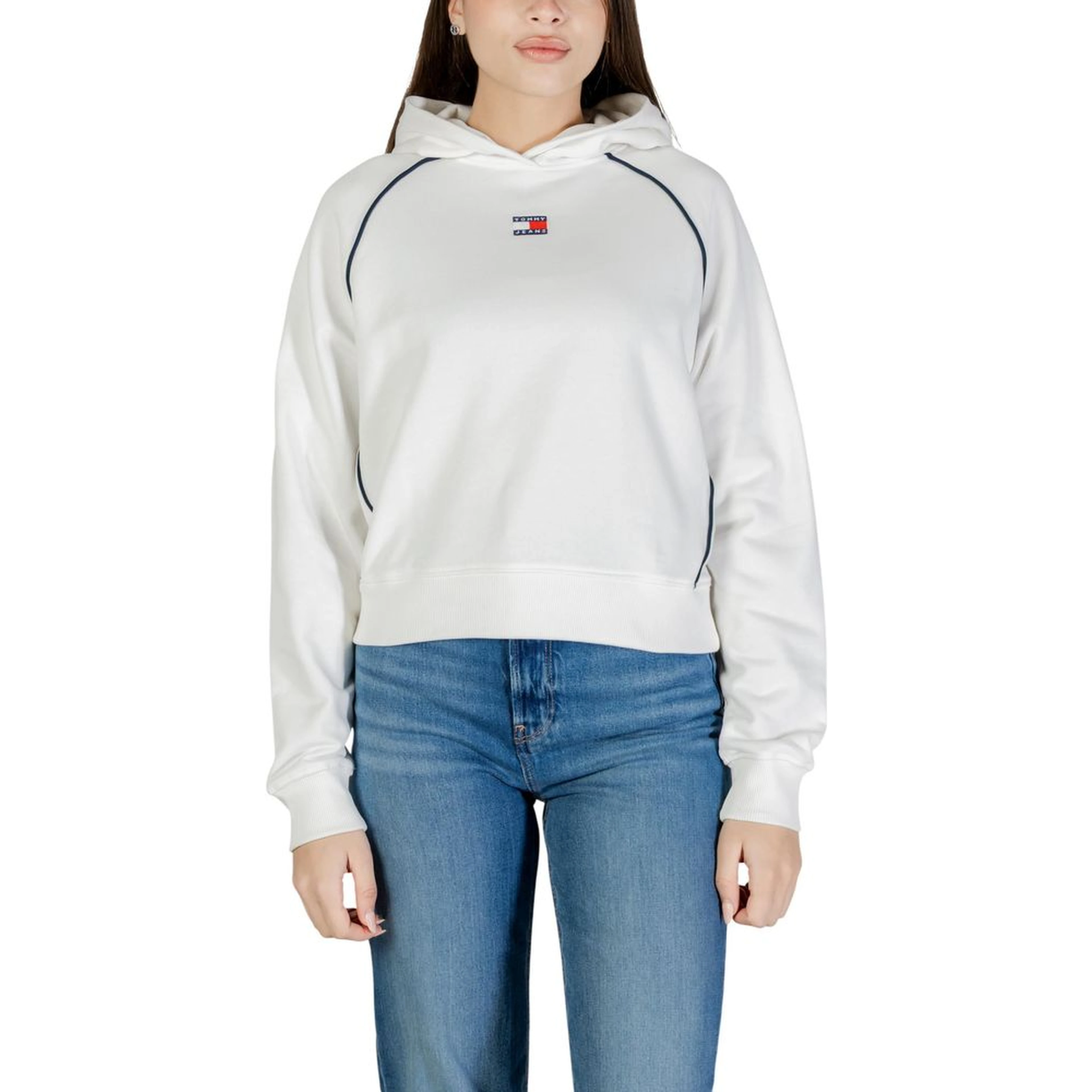 Cream Recycled Cotton Hoodie