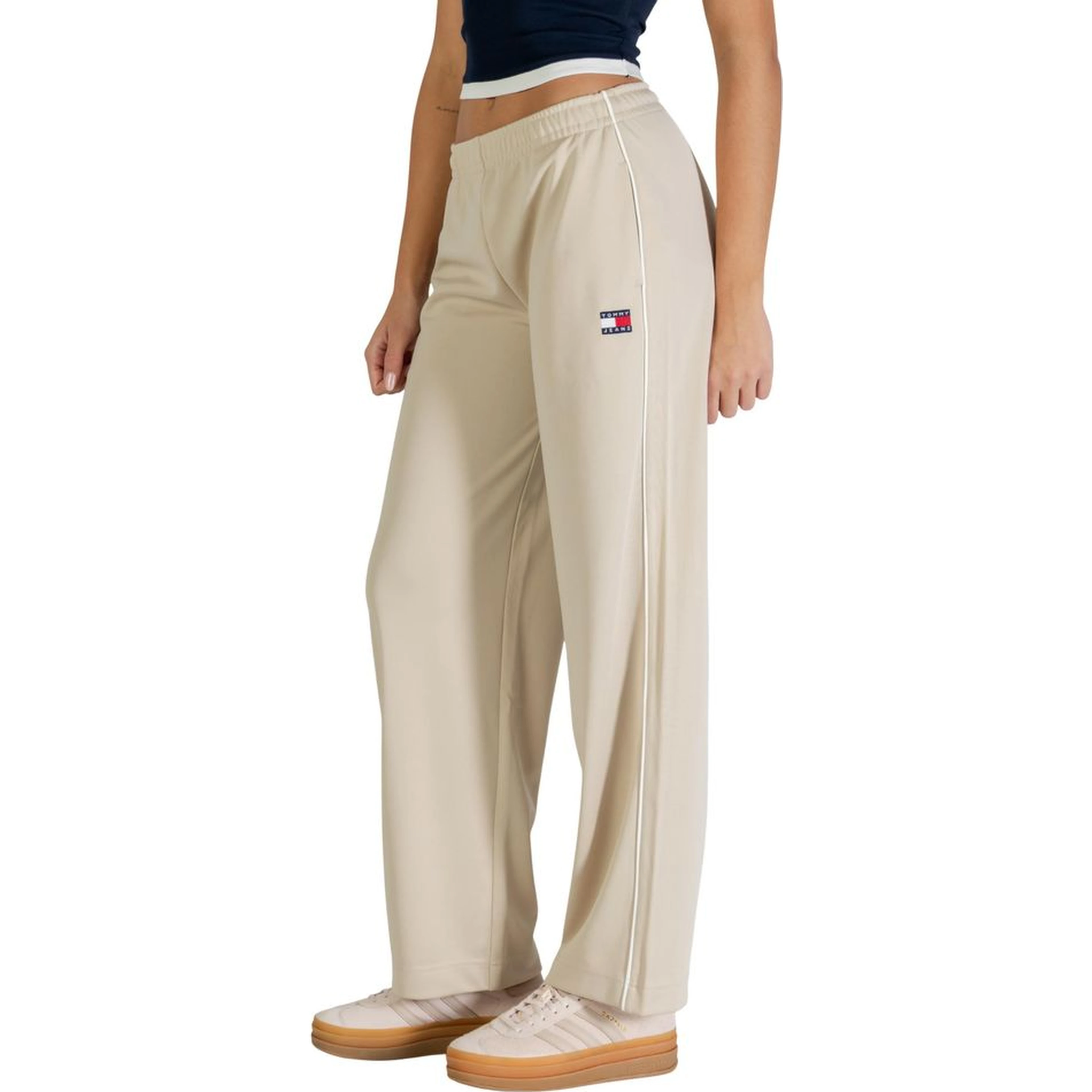Beige Recycled Polyester Joggers (Workout Pants)