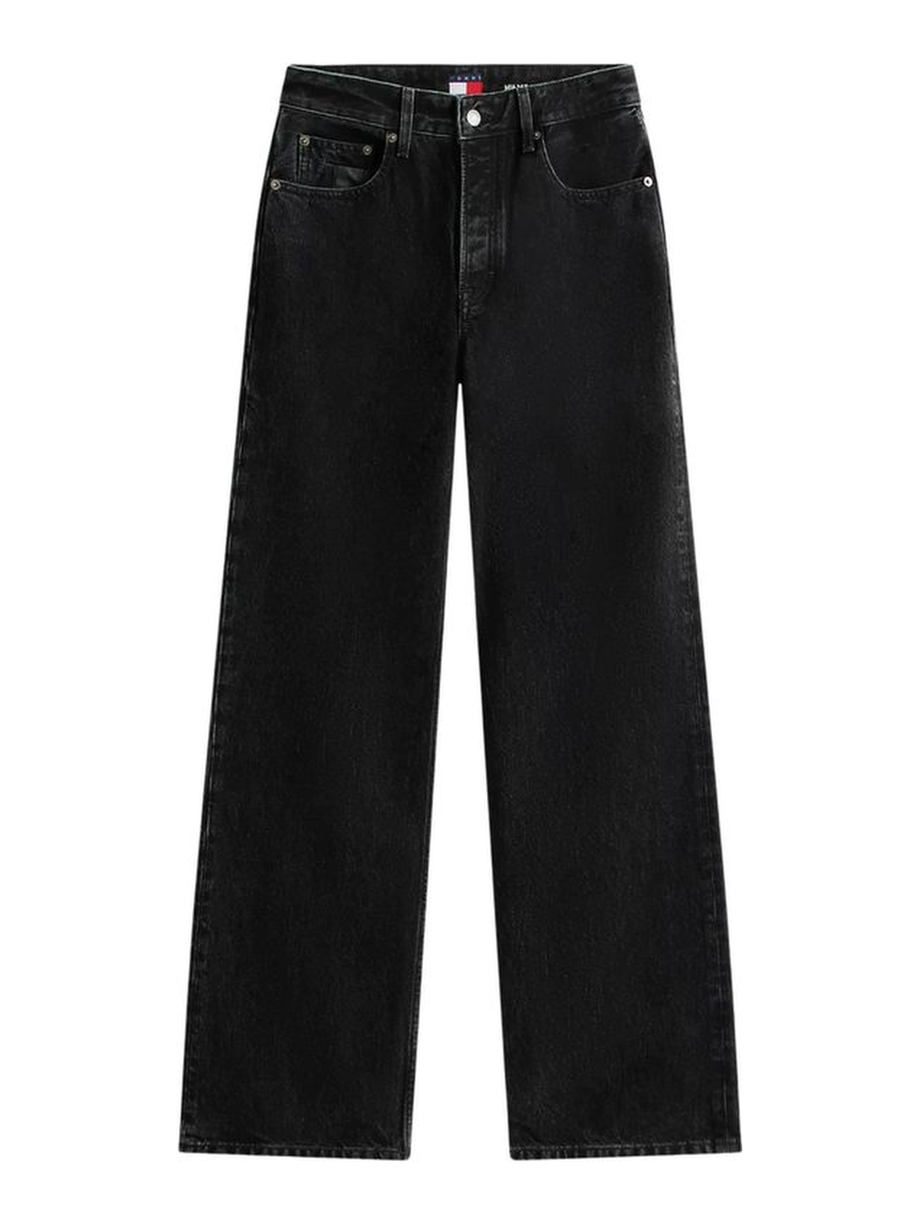 Black Recycled Cotton Bootcut Jeans