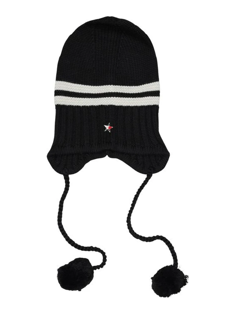 Black And White Recycled Wool Cap (Baseball Hat)