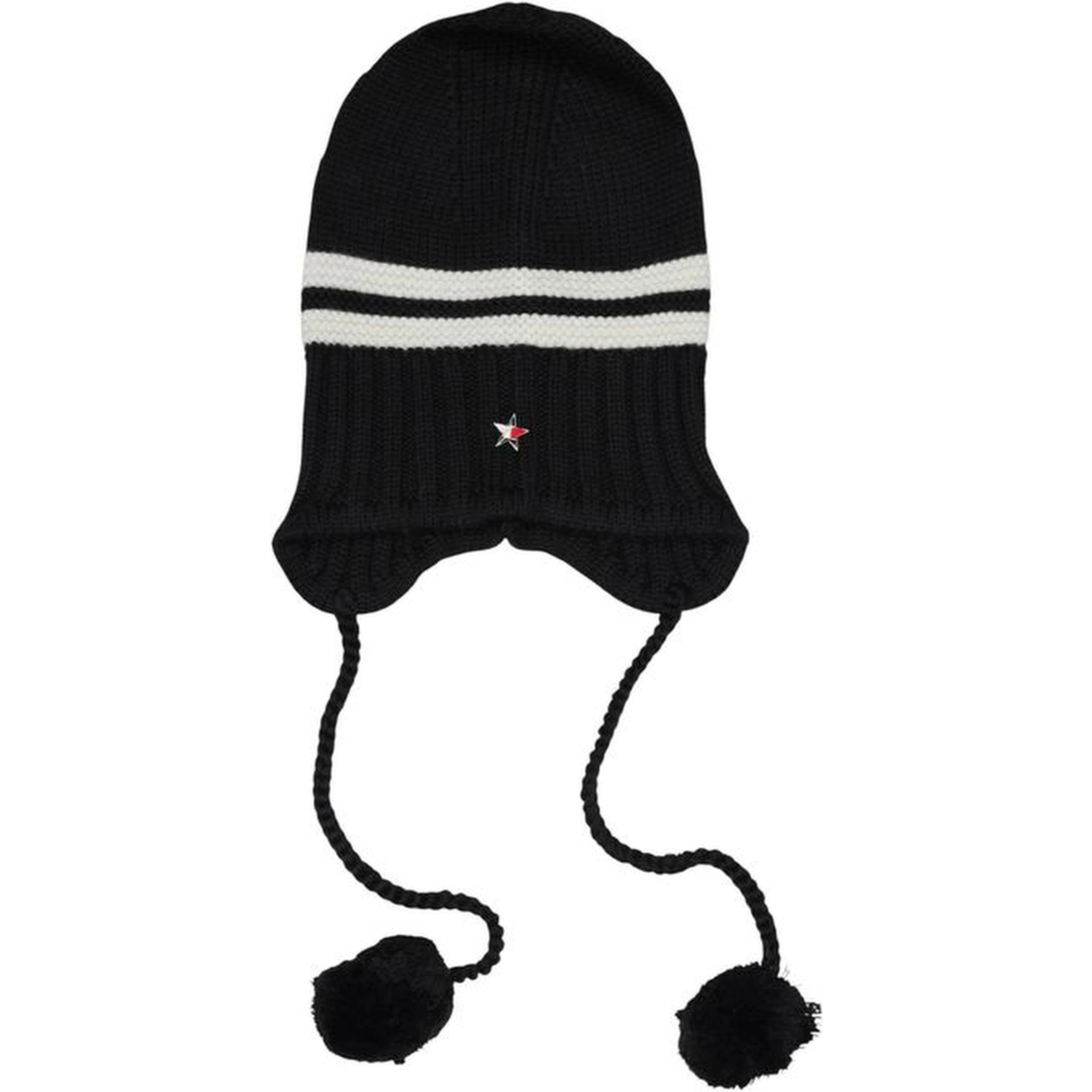 Black And White Recycled Wool Cap (Baseball Hat)