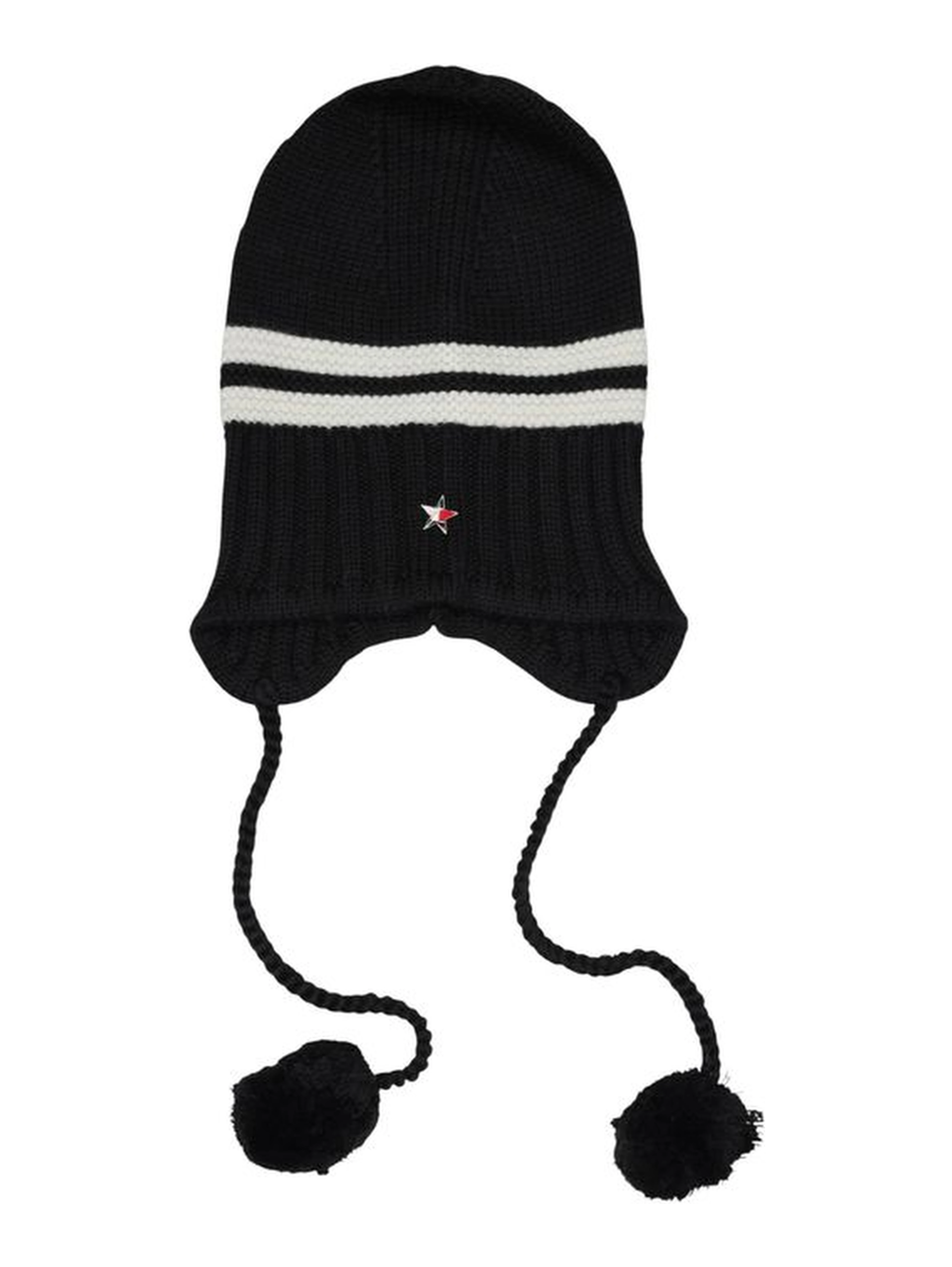 Black And White Recycled Wool Cap (Baseball Hat)
