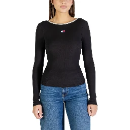 Black Recycled Cotton Long Sleeve T-Shirt