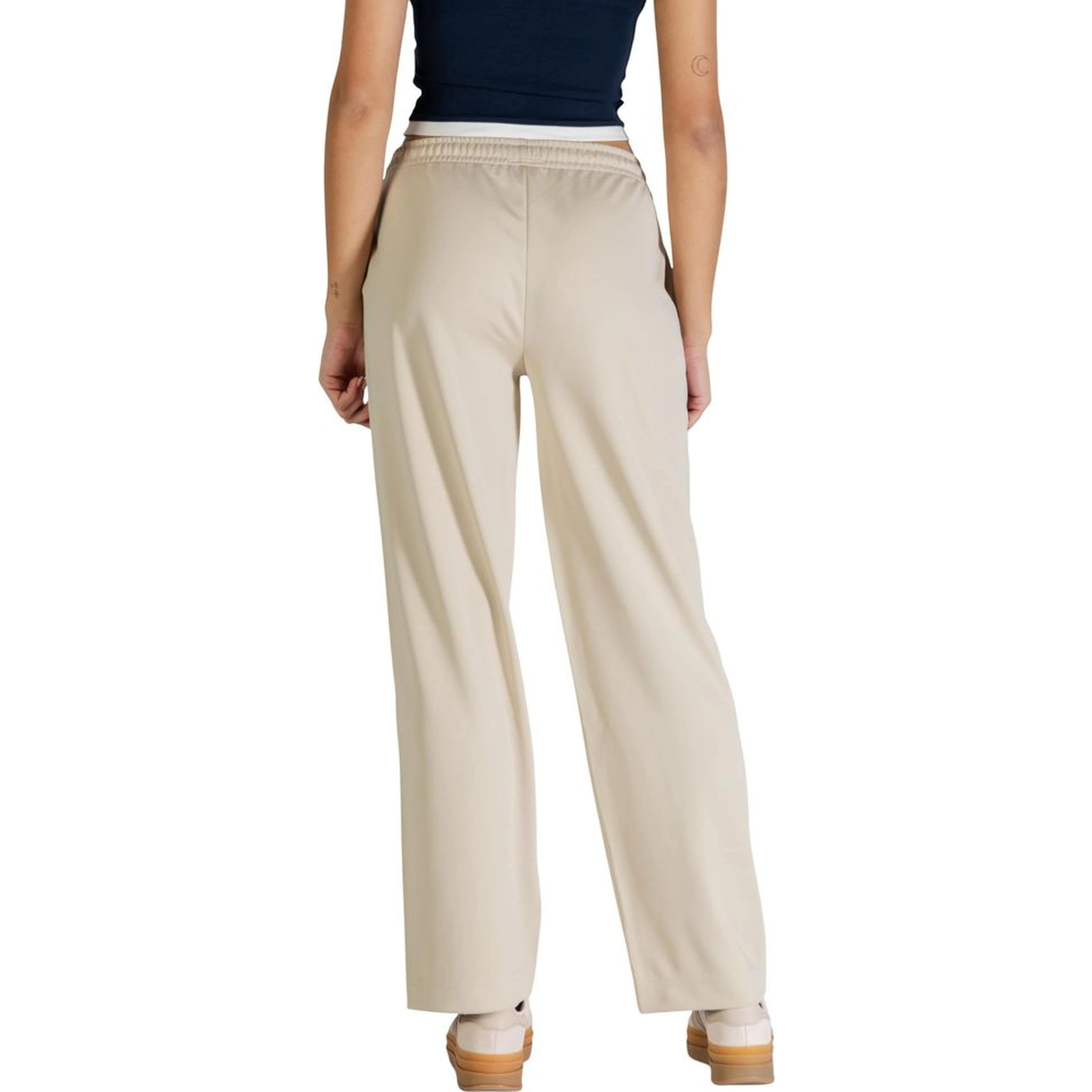 Beige Recycled Polyester Joggers (Workout Pants)