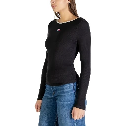 Black Recycled Cotton Long Sleeve T-Shirt