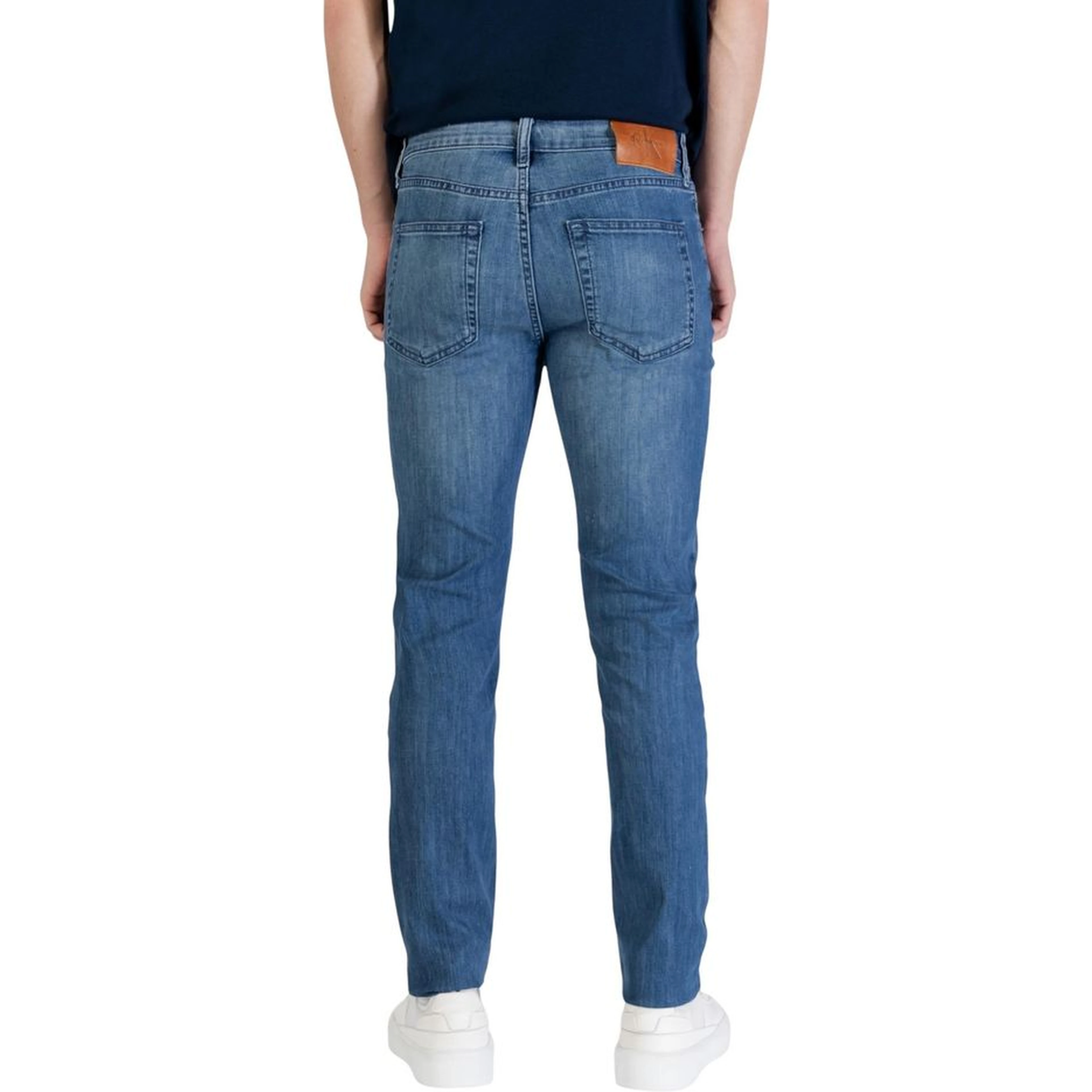 Blue Cotton Skinny Jeans