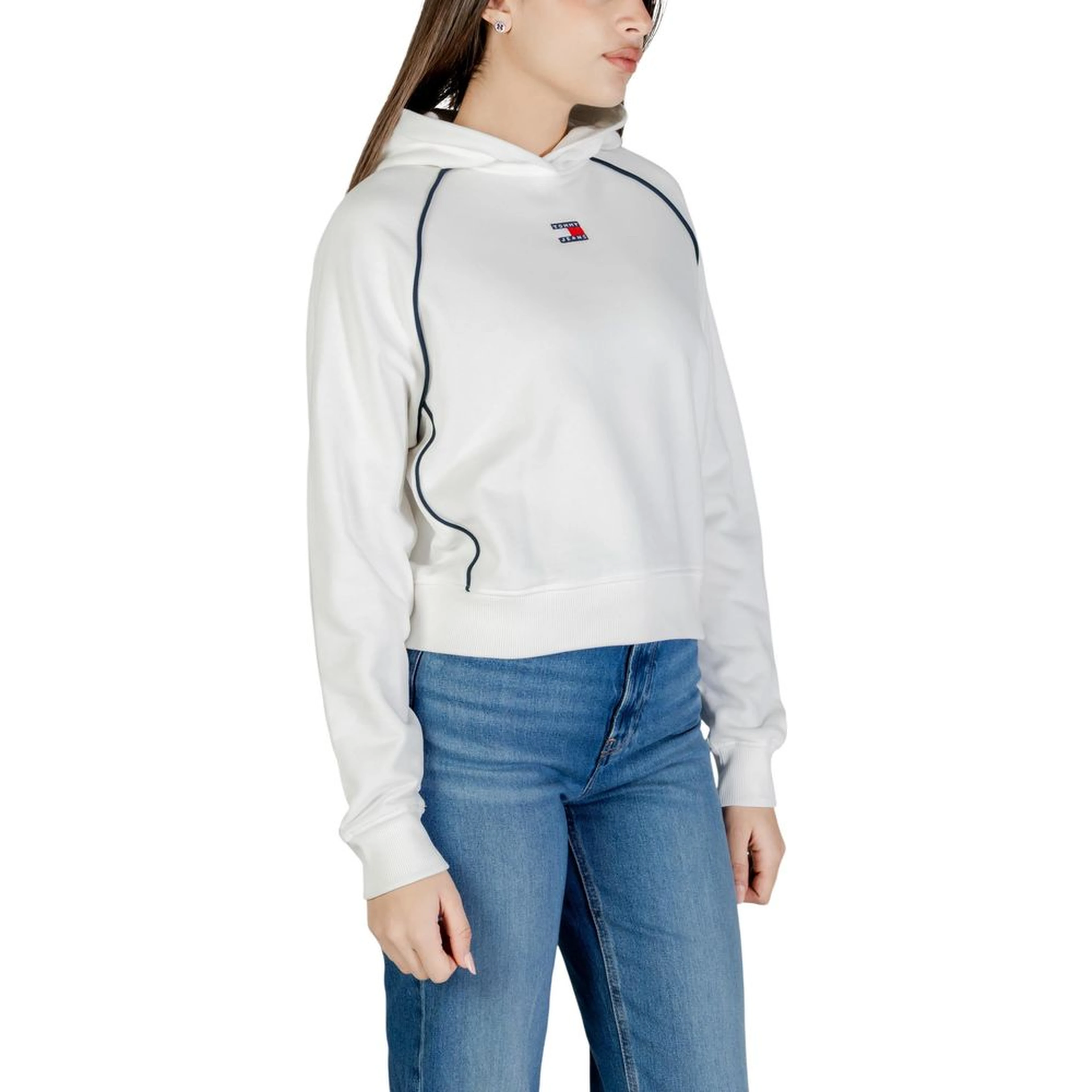 Cream Recycled Cotton Hoodie
