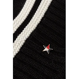 Black And White Recycled Wool Cap (Baseball Hat)