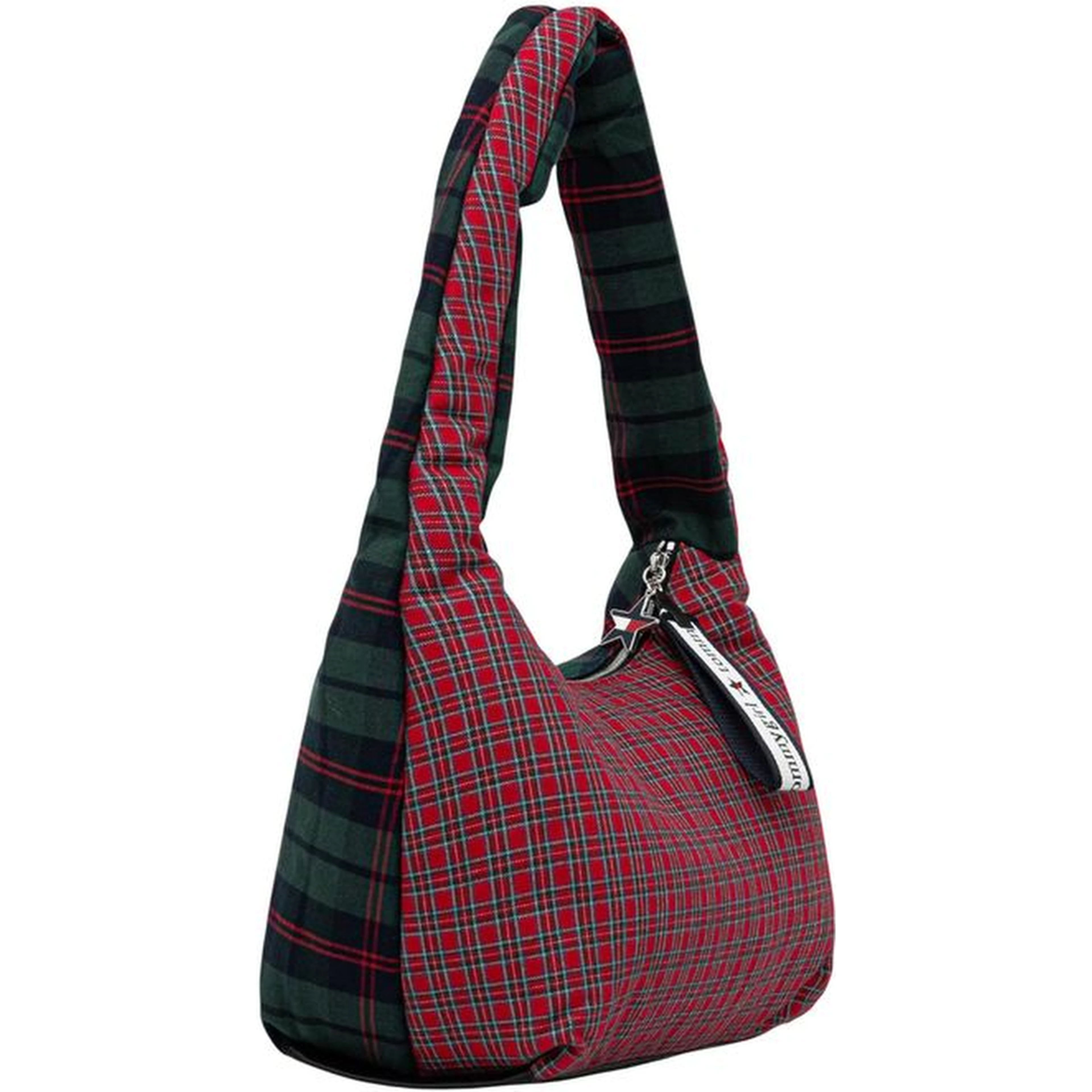 Bicolor Cotton Handbag