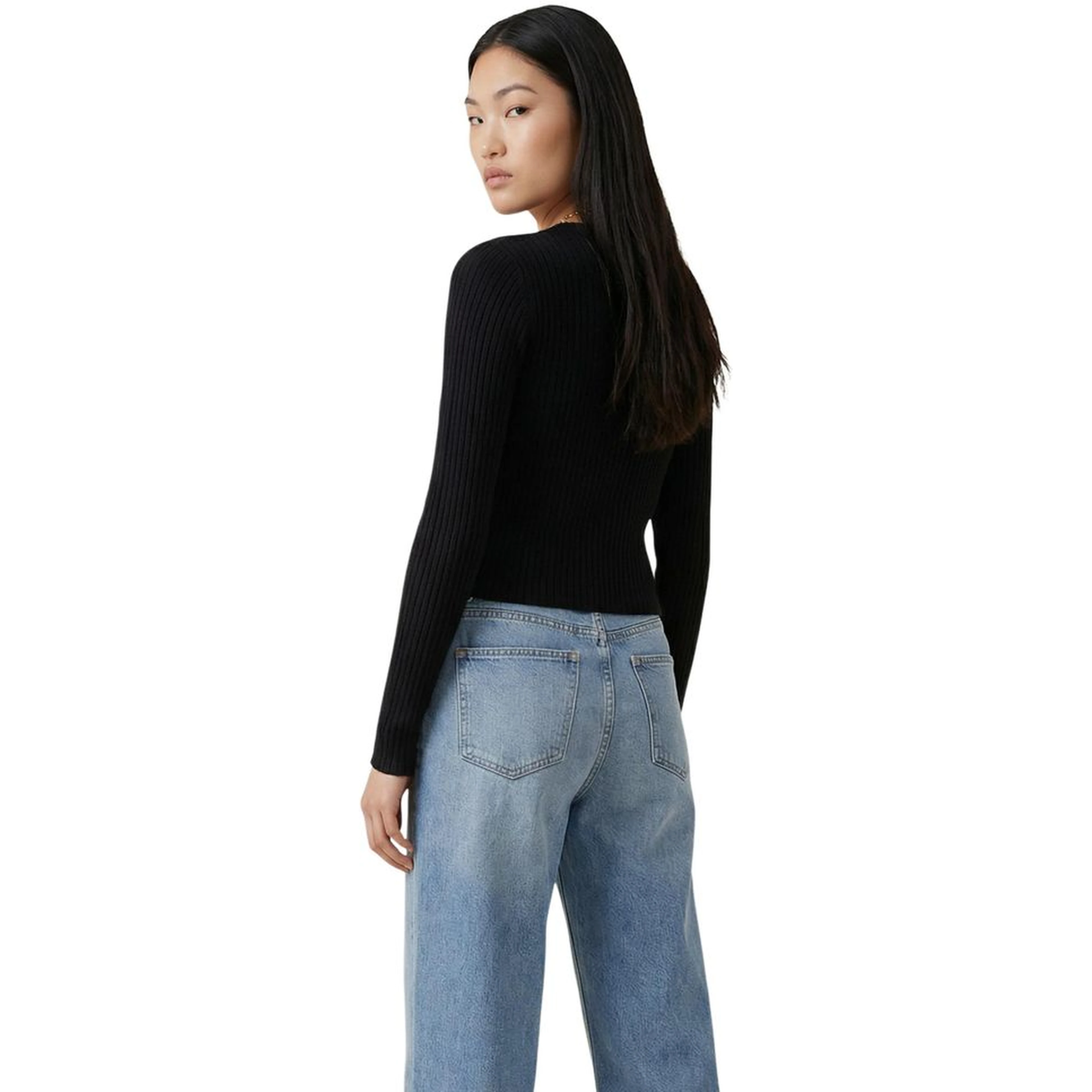 Black Organic Cotton Cardigan