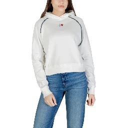 Cream Recycled Cotton Hoodie