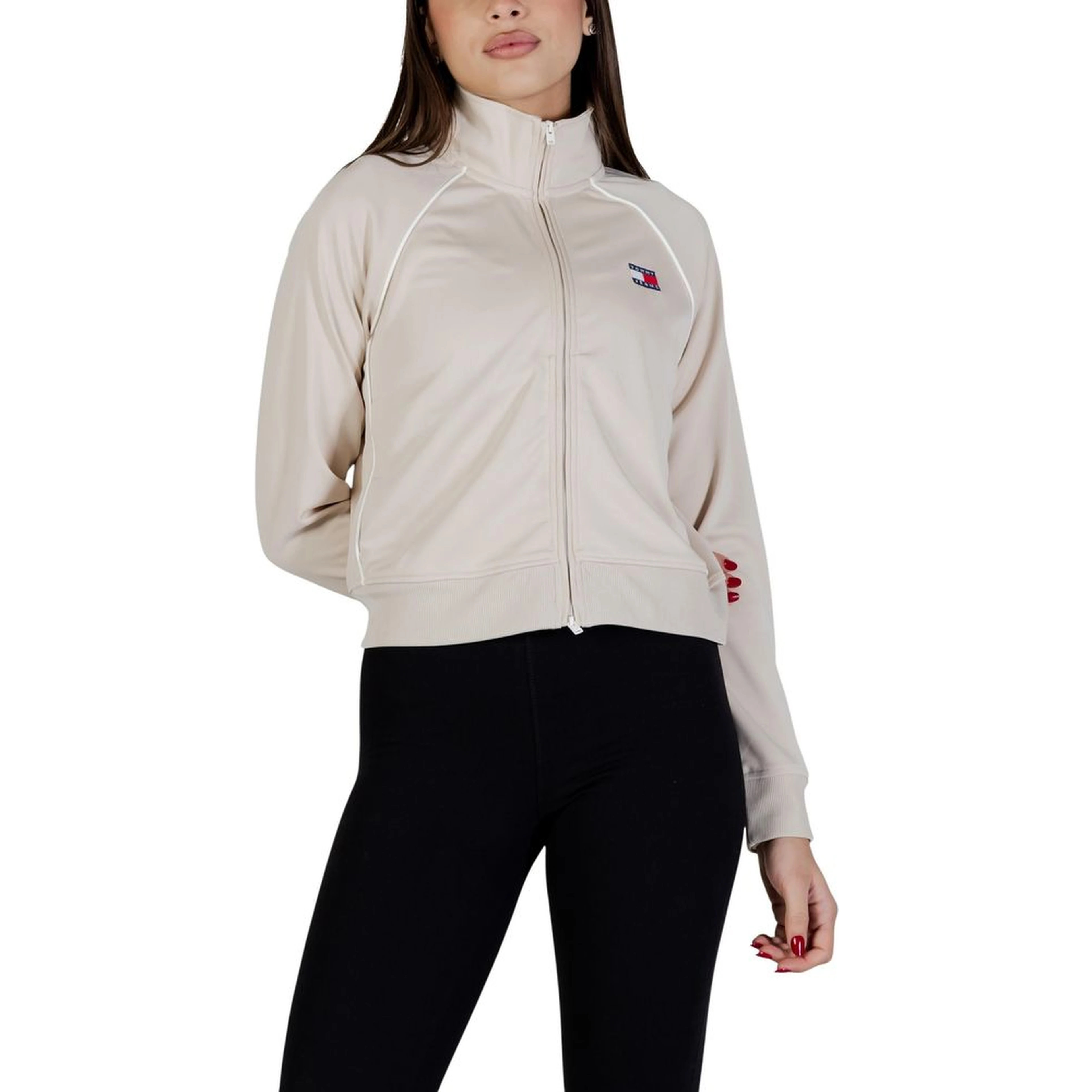Beige Recycled Polyester Sweatshirt