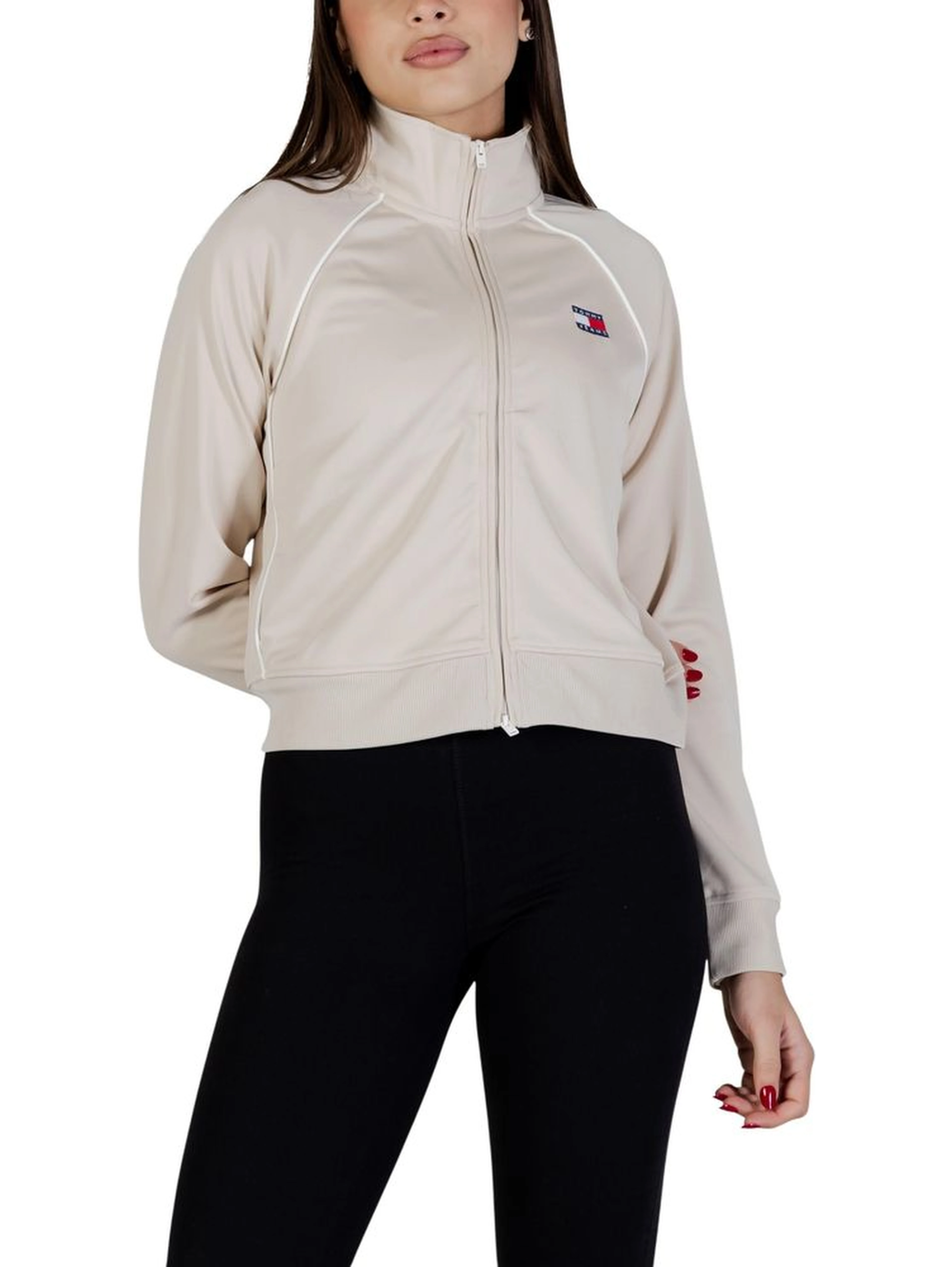 Beige Recycled Polyester Sweatshirt