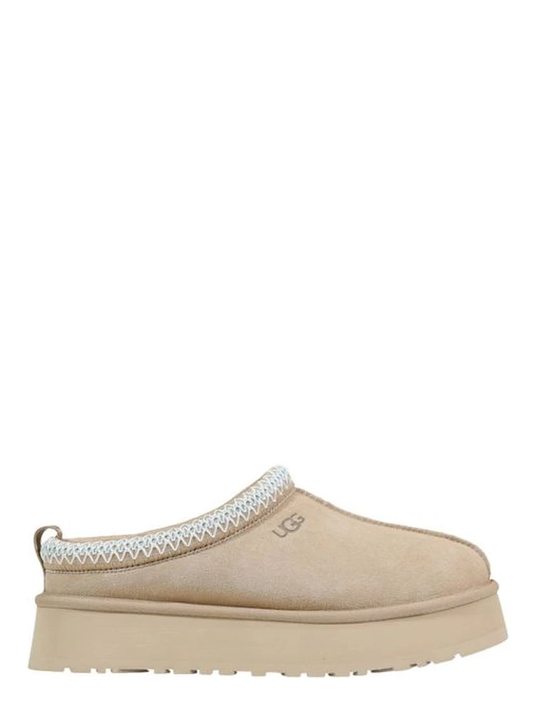 Beige Suede Leather Slippers