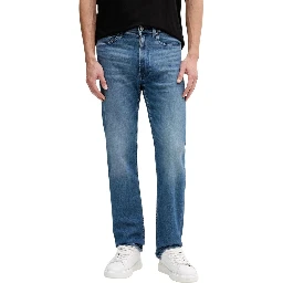Blue Cotton Relaxed Fit Jeans