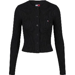 Black Organic Cotton Cardigan