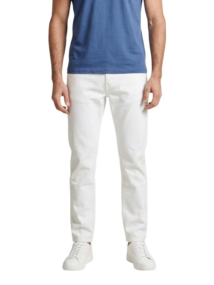White Cotton Skinny Jeans