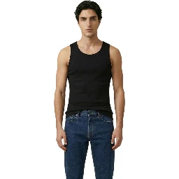 Black Cotton Tank Tops