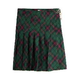 Bicolor Cotton Mini Skirt