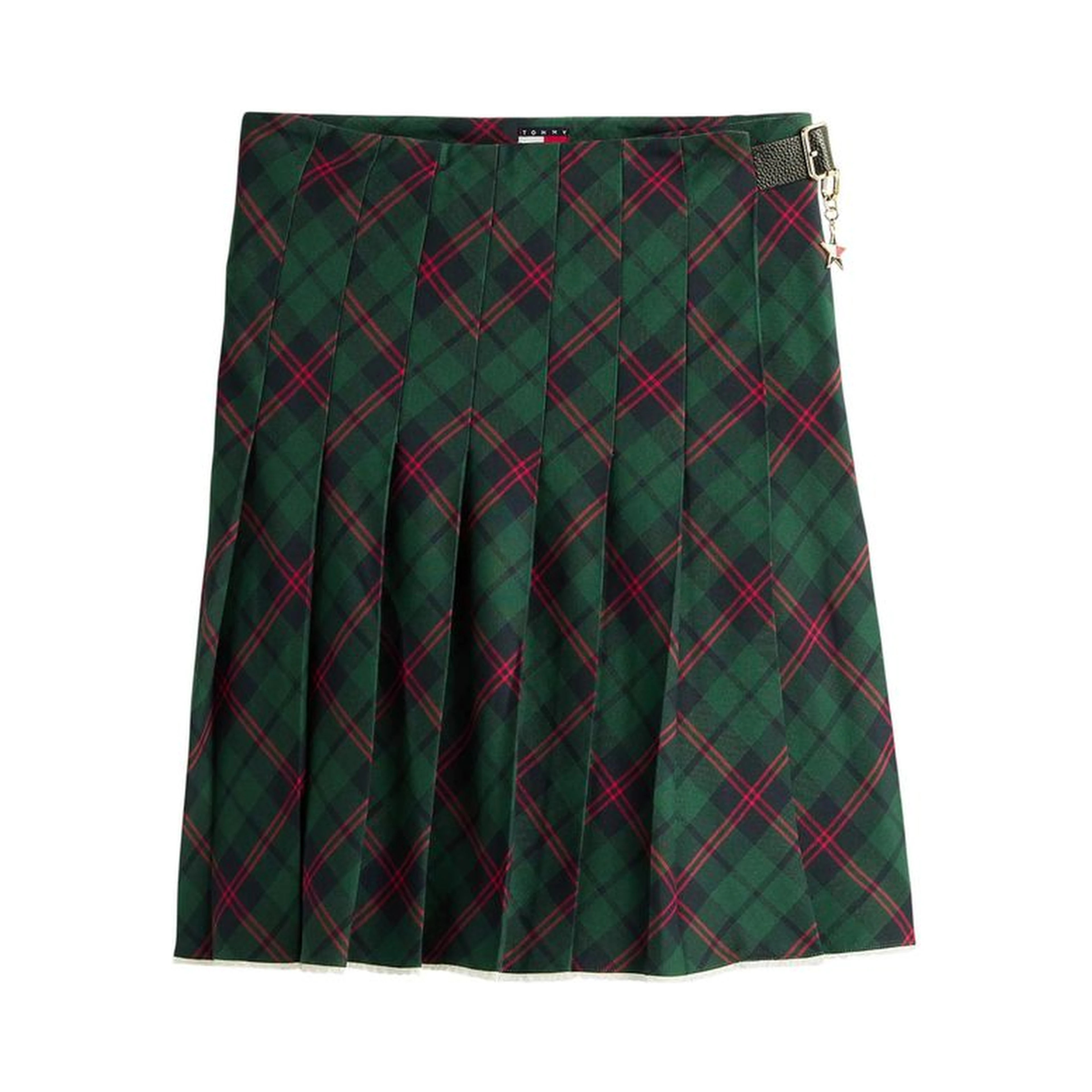 Bicolor Cotton Mini Skirt